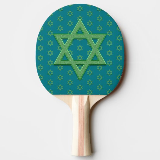 Green Star van David Seamless Tafeltennisbatje (Achterkant)