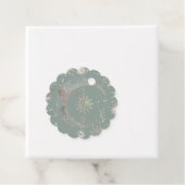 Green Starburst Bedankjes Labels (In situ)