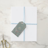Green Starburst Cadeaulabel (Met Touw)