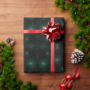 Green Starburst Cadeaupapier