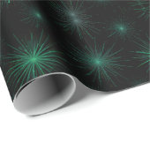 Green Starburst Cadeaupapier (Rol Hoek)