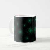 Green Starburst Koffiemok (Voorkant links)