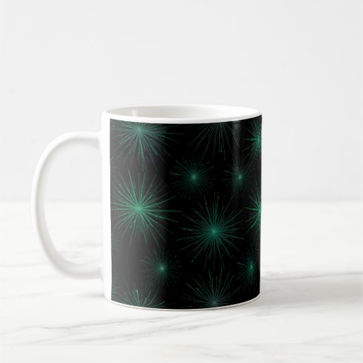 Green Starburst Koffiemok (Links)