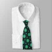 Green Starburst Neck Tie Stropdas (Gebonden)