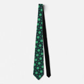 Green Starburst Neck Tie Stropdas (Voorkant)