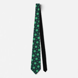 Green Starburst Neck Tie Stropdas