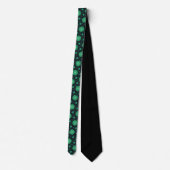 Green Starburst Neck Tie Stropdas (Achterkant)