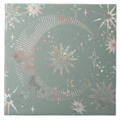 Green Starburst Tegeltje (Voorkant)