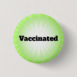 Green Starburst Vaccination Design Button