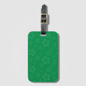 Green Stars Bagagelabel (Voorkant (verticaal))