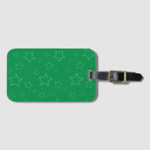 Green Stars Bagagelabel (Voorkant (horizontaal))