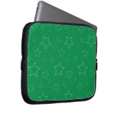 Green Stars Electronics Bag Laptop Sleeve (Voorkant Rechts)