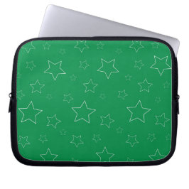 Green Stars Electronics Bag Laptop Sleeve