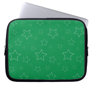 Green Stars Electronics Bag Laptop Sleeve