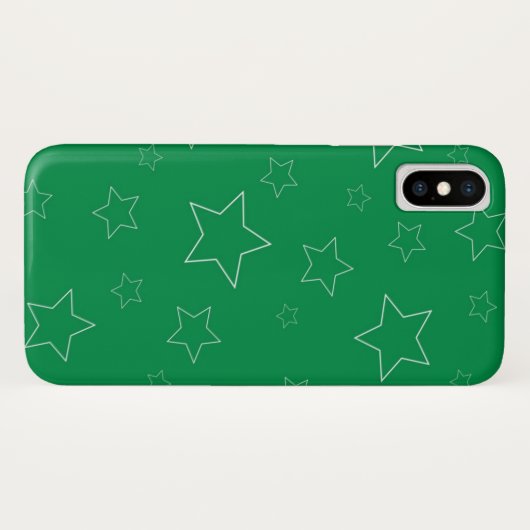 Green Stars iPhone / iPad case (Achterkant (horizontaal))