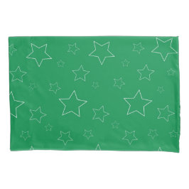 Green Stars Kussensloop