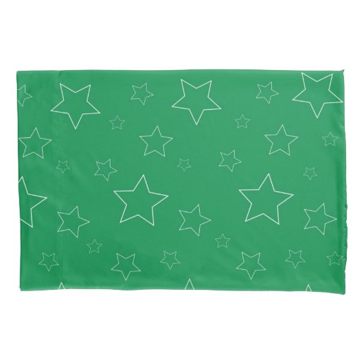 Green Stars Kussensloop (Voorkant)