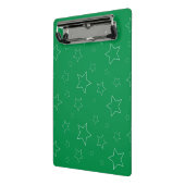 Green Stars Mini Klembord (Angled2)