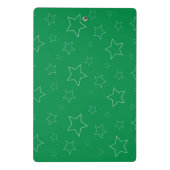 Green Stars Mini Klembord (Achterkant)