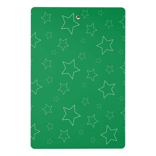 Green Stars Mini Klembord (Achterkant)