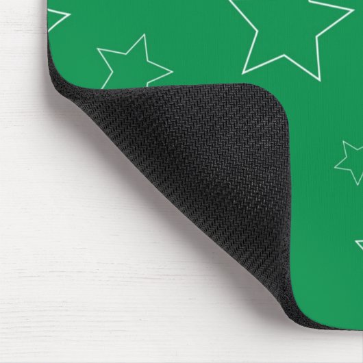 Green Stars Mousepad Muismat (Hoek)
