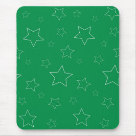 Green Stars Mousepad Muismat