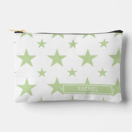 Green Stars Pattern Constellation Pencil Case Etui