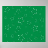 Green Stars Poster (Voorkant)