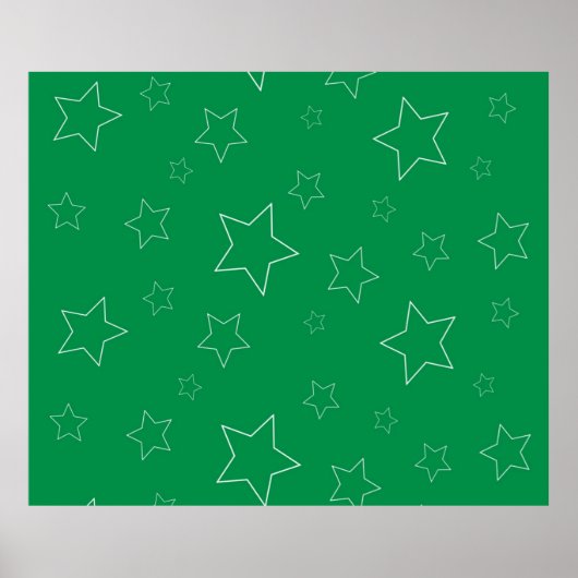 Green Stars Poster (Voorkant)