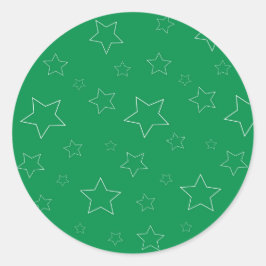 Green Stars Stickers