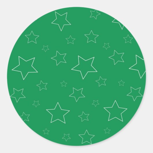 Green Stars Stickers (Voorkant)