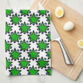 Green Stars Towels Theedoek (Quarter Fold)