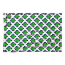 Green Stars Towels