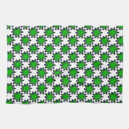 Green Stars Towels Theedoek