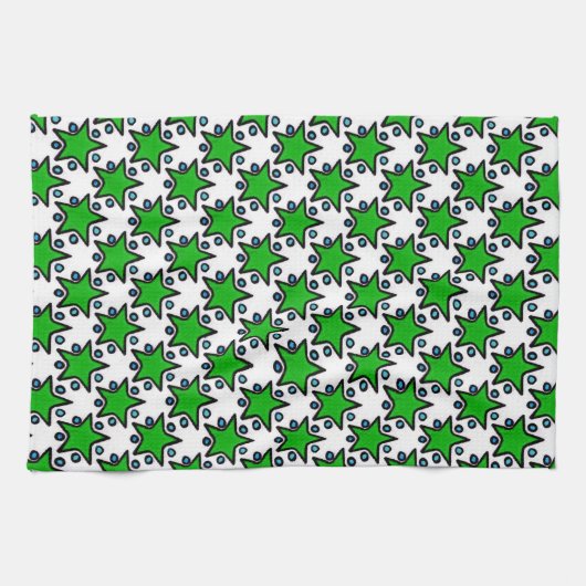 Green Stars Towels Theedoek (Horizontaal)