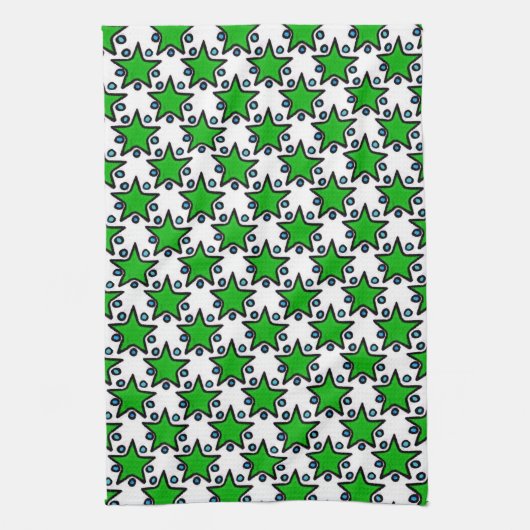Green Stars Towels Theedoek (Verticaal)