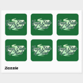 Green State of Mind St Patrick’s Day - Autocolante Vierkante Sticker (Vel)