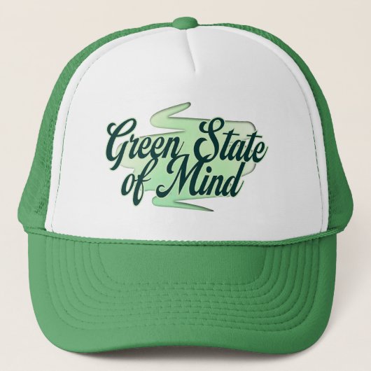 Green State of Mind St Patrick’s Day Shirt – boné Trucker Pet (Voorkant)