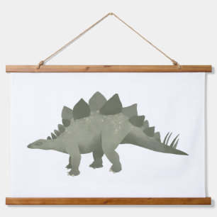 Green Stegosaurus Dinosaur Kinder Room Hangend Wandkleed