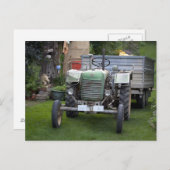 Green Steyr Tractor 80A Briefkaart (Voorkant / Achterkant)