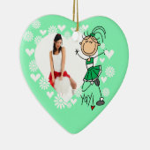 Green Stick Figuur Cheerleader Ornament (Rechts)