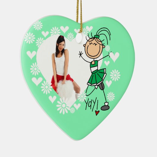 Green Stick Figuur Cheerleader Ornament (Rechts)