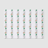 Green Stick Figuur Cheerleader Tissuepapier (Voorkant)