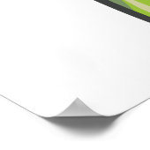 Green Stick Figuur Paar Roze Hart Liefde Poster (Hoek)