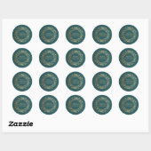 Green Sticker Merry Kerstmis (Vel)