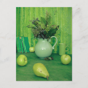 Green still Life Recipcard Briefkaart