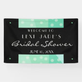 Green Stippen and Spots Party Banner (Horizontaal)