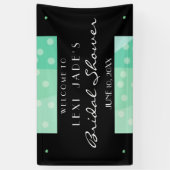 Green Stippen and Spots Party Banner (Verticaal)