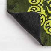 Green Stone Floral Om Muismat (Hoek)
