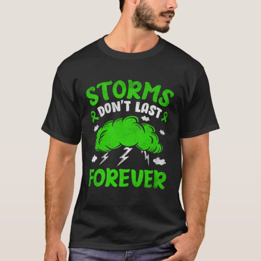 Green Storms Mental Health Awareness Mens Womens T-shirt (Voorkant)